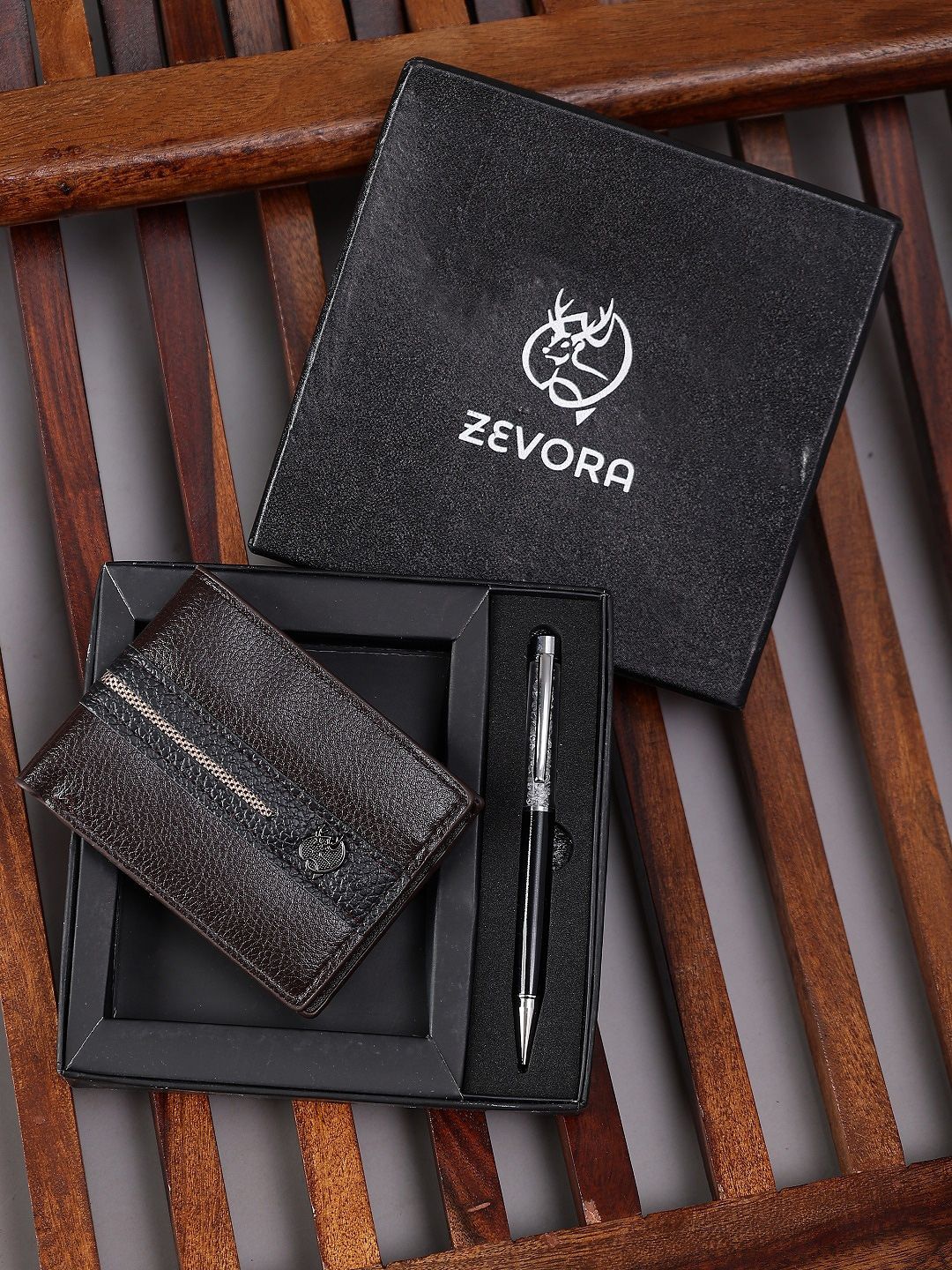 ZEVORA Men Pen & Wallet Leather Accessory Gift Set-picture-34