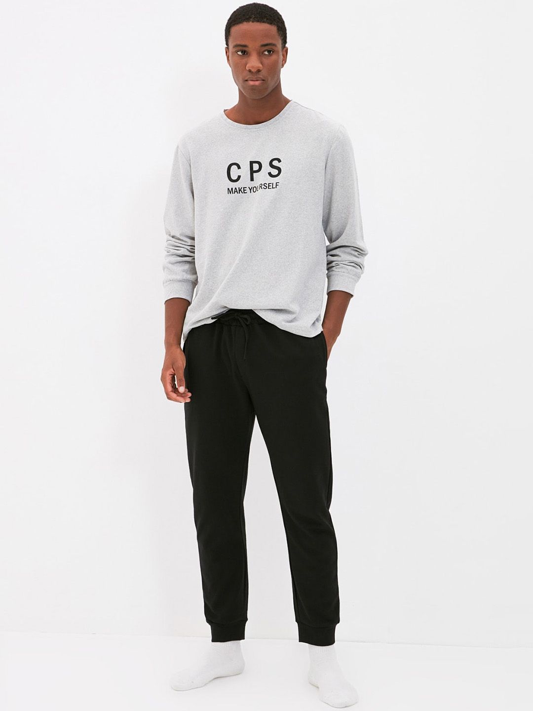 Trendyol Typography Printed Night Suit-picture-39
