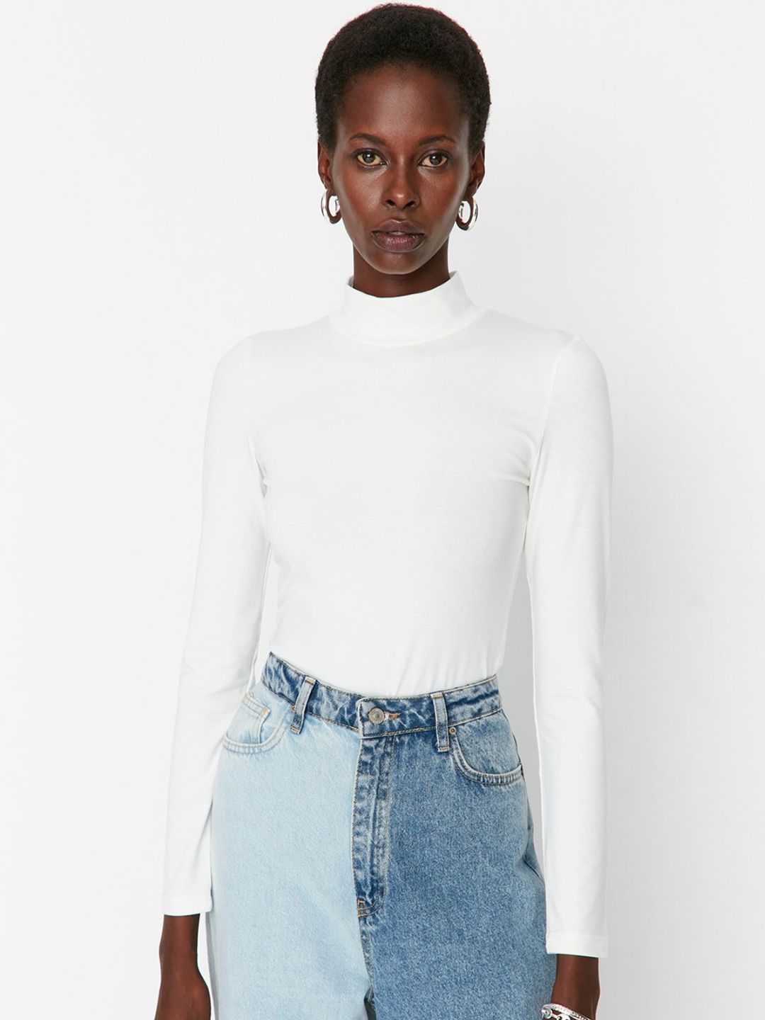 Trendyol Self-Design High-Neck Bodysuit-picture-18
