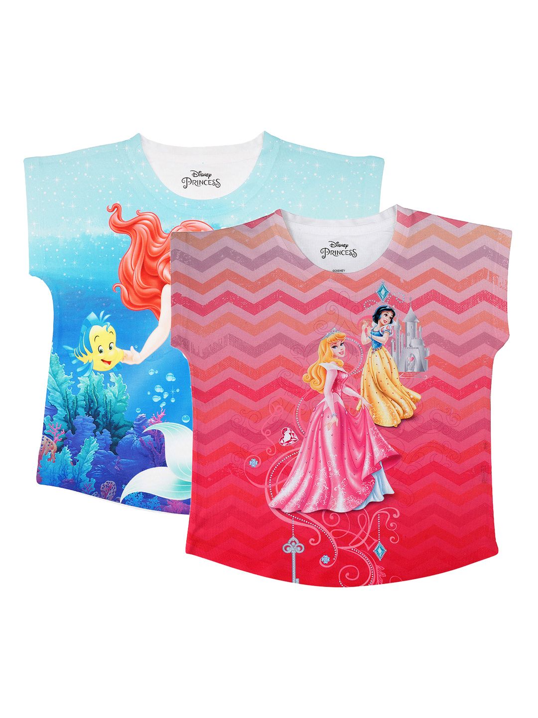 Disney by Wear Your Mind Girls Pack of 2 Printed Tops-picture-34