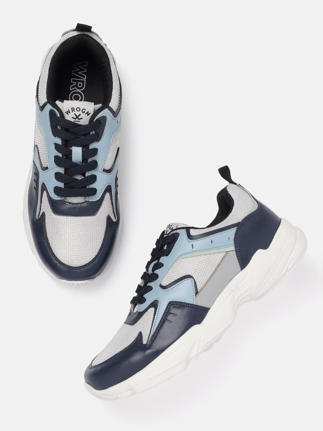 WROGN Men Colourblocked Sneakers-picture-35