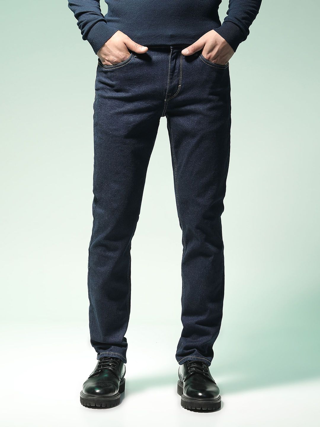 Flying Machine Men Slim Fit Mid-Rise Clean Look Cotton Jeans-picture-25