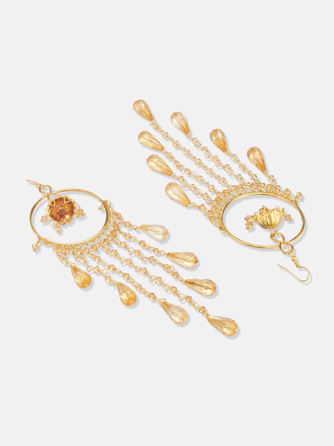 ATIBELLE Gold Plated Contemporary Hoop Earrings