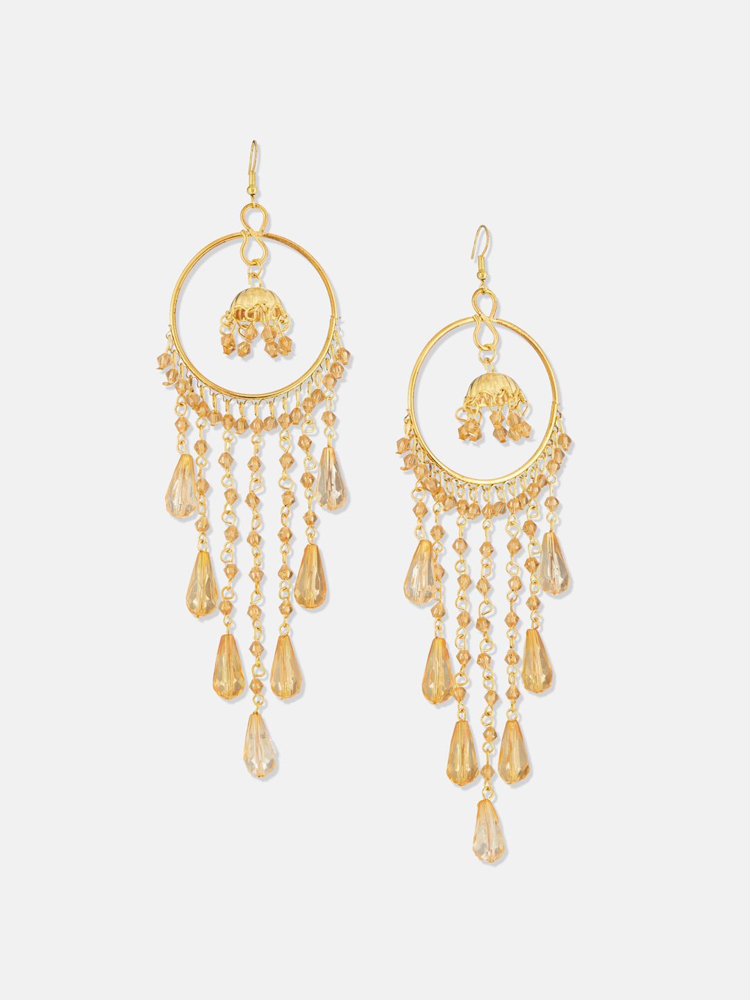 ATIBELLE Gold Plated Contemporary Hoop Earrings