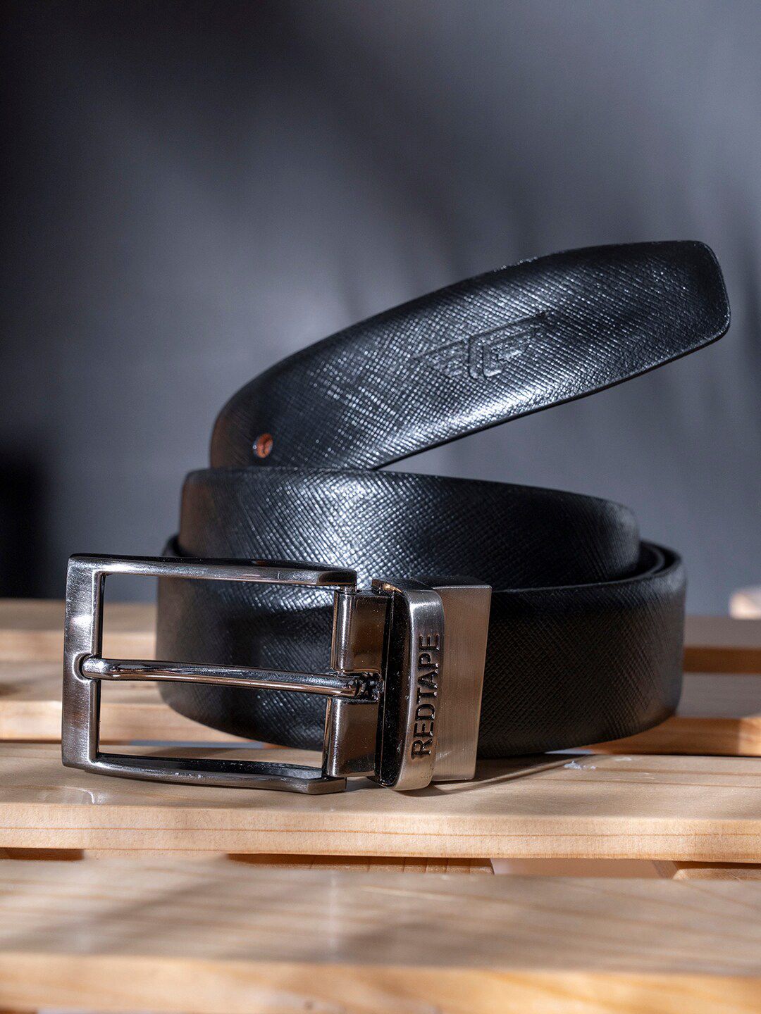 Red Tape Men Textured Leather Reversible Belt - Price History