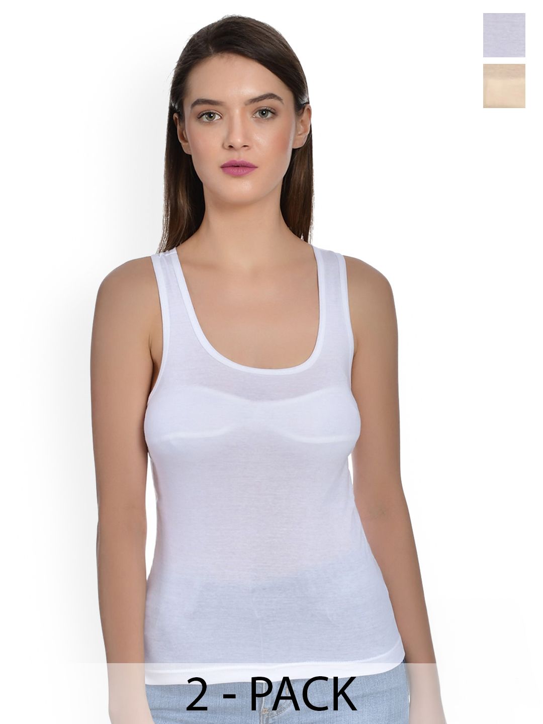 Aimly Pack Of 2 Cotton T-Back Camisoles-picture-48
