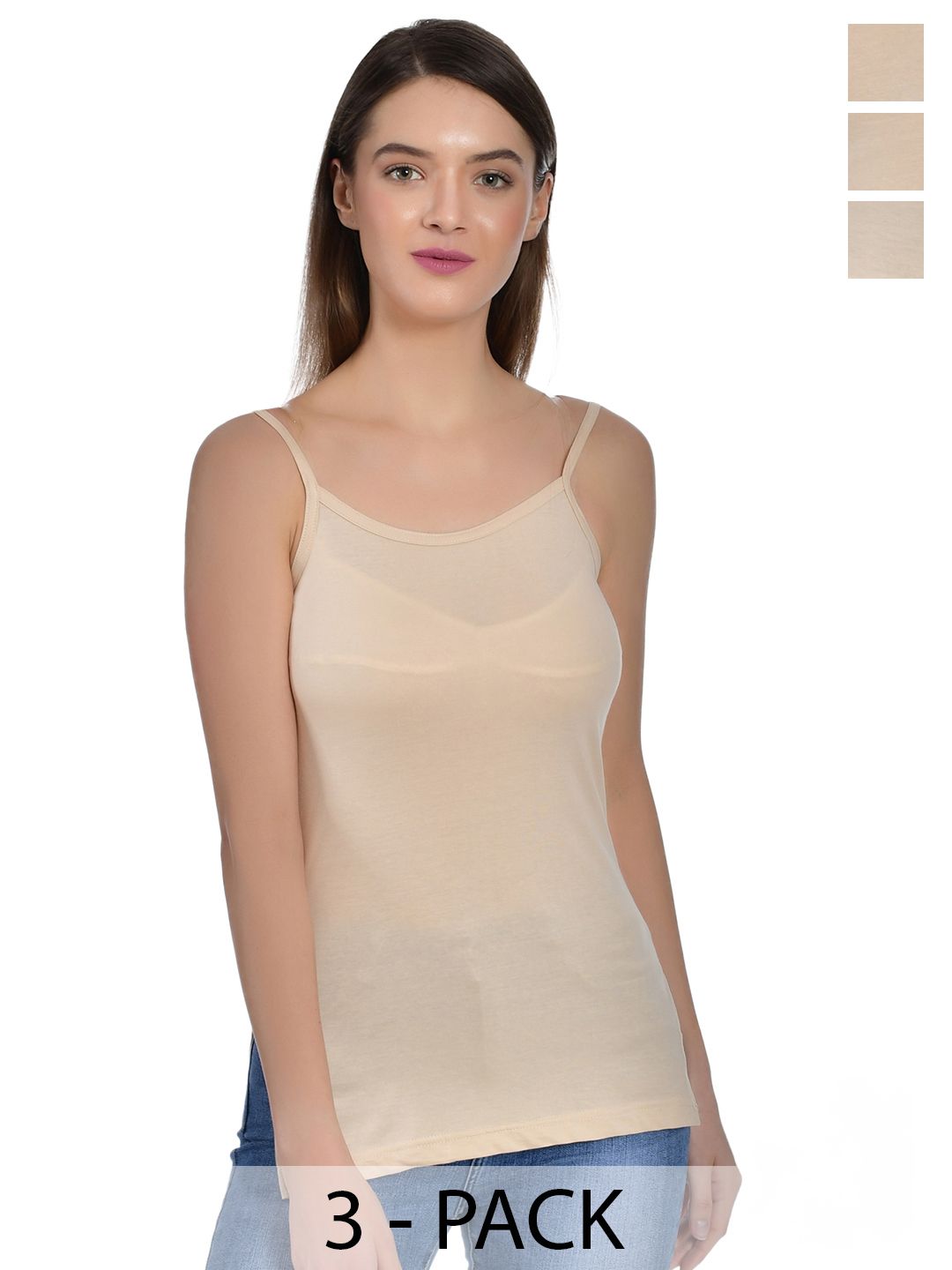 Aimly Pack Of 3 Cotton Camisoles-picture-36