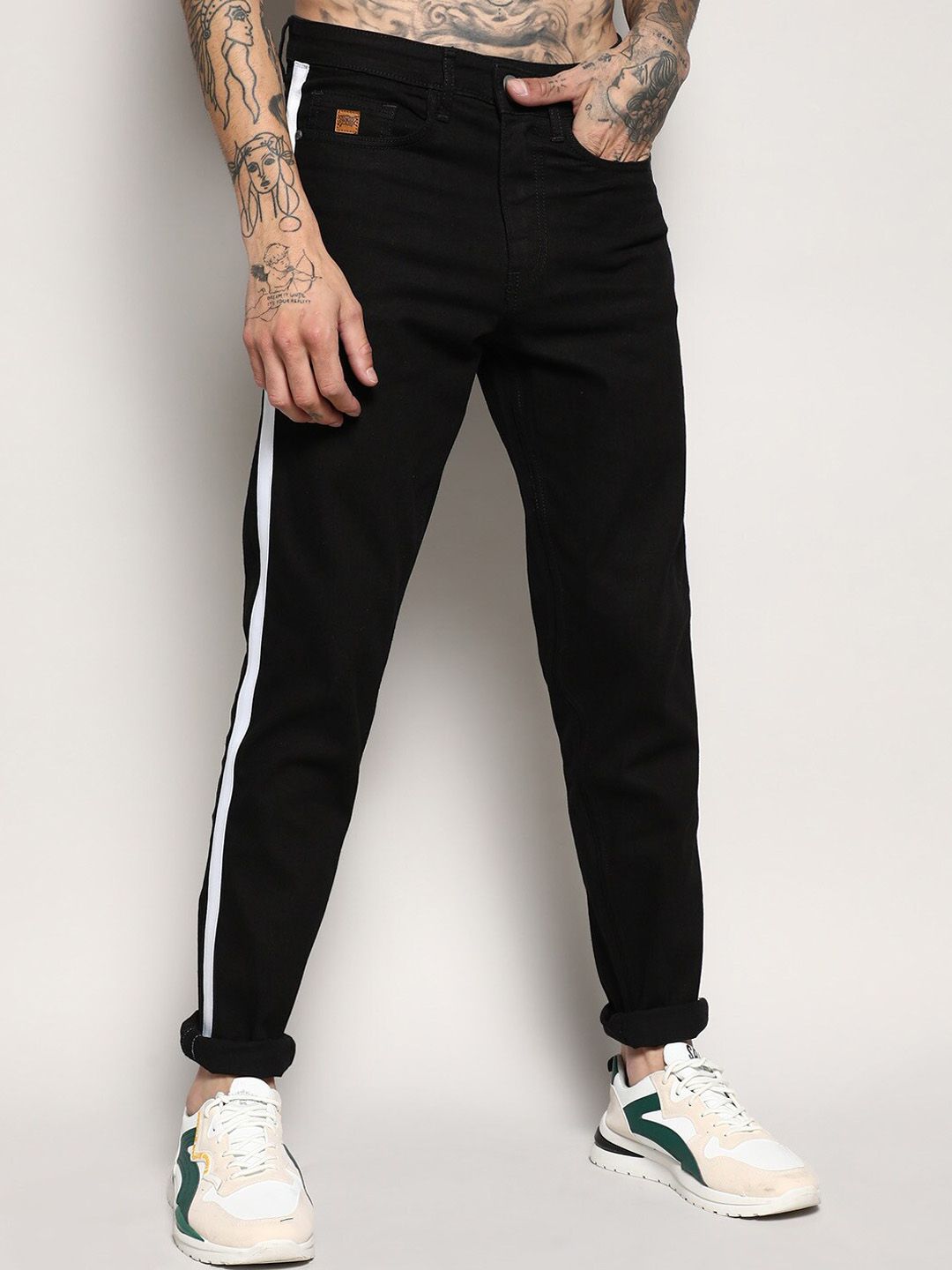 Campus Sutra Men Smart Slim Fit Clean Look Stretchable Jeans-image-44
