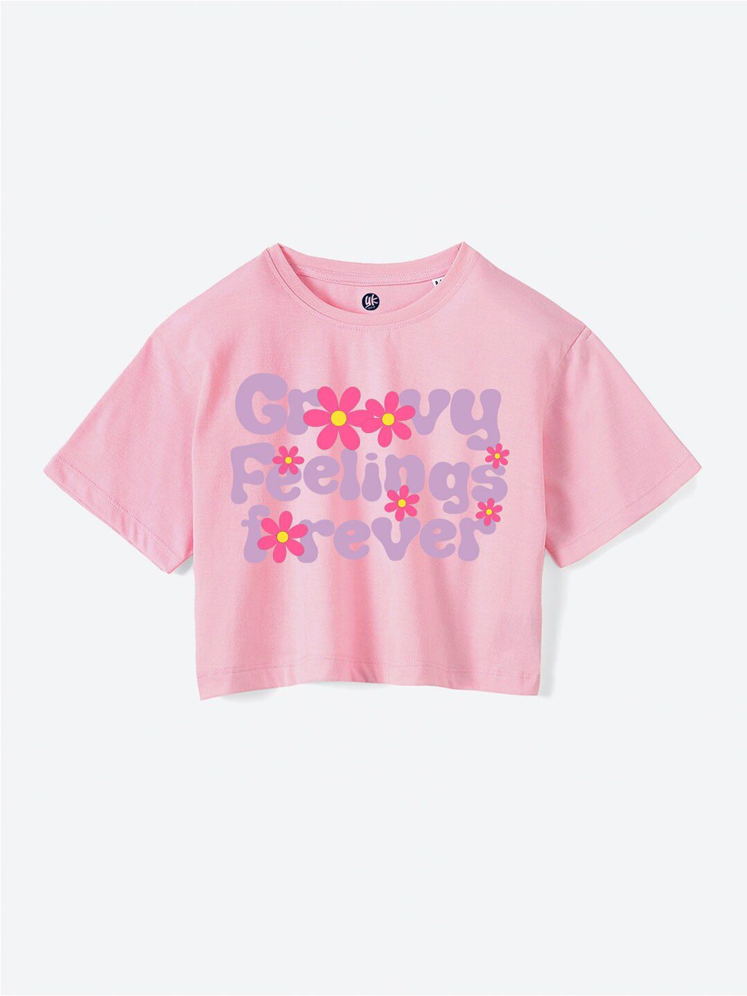 YK Girls Typography Printed Pure Cotton T-Shirt-picture-23