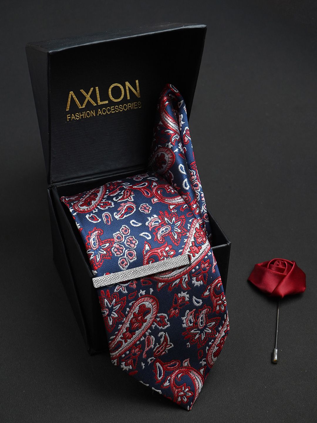 AXLON Men Woven Design Accessory Gift Set-picture-10