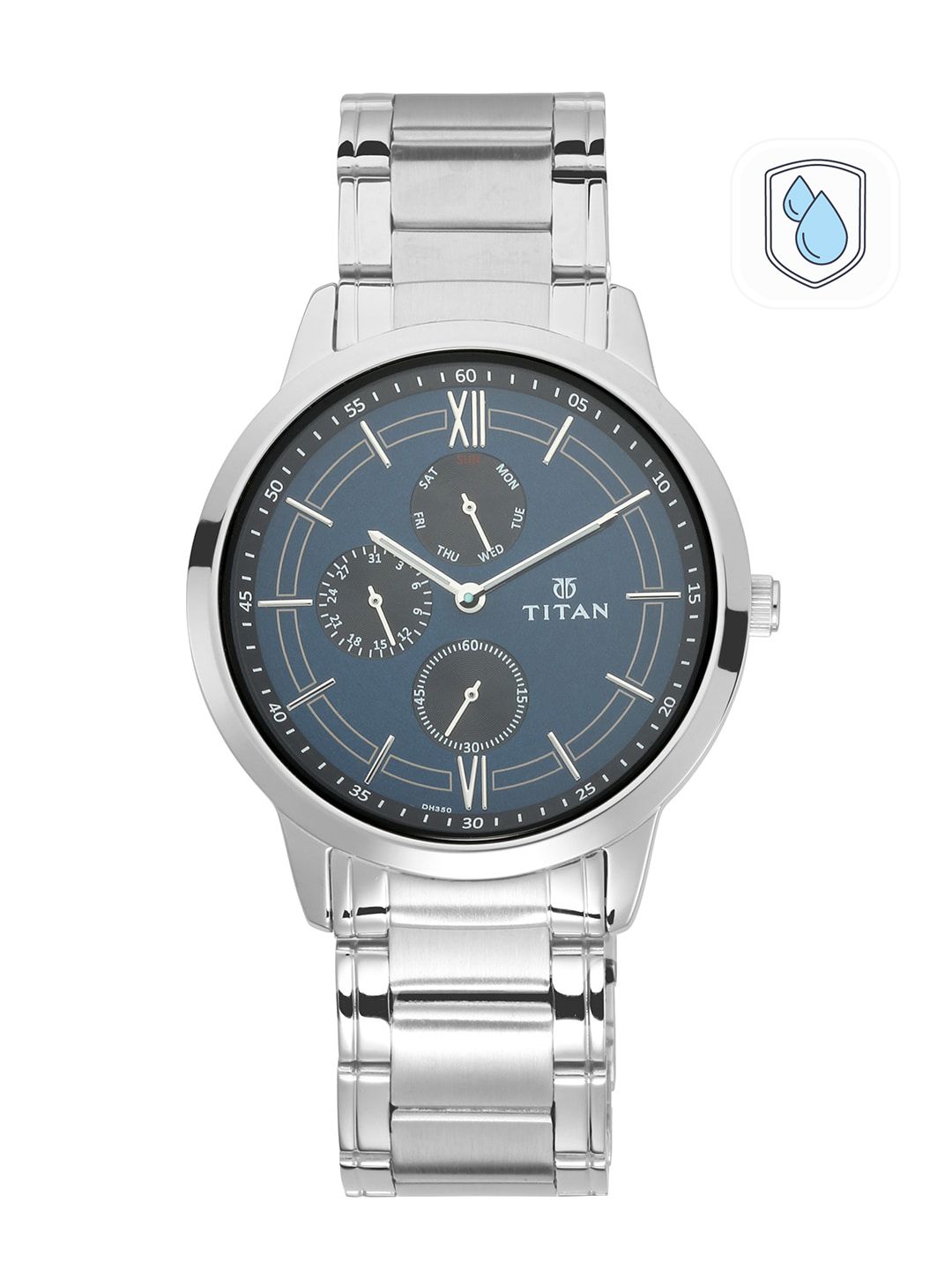 Titan Men Blue Analogue Watch-image-4