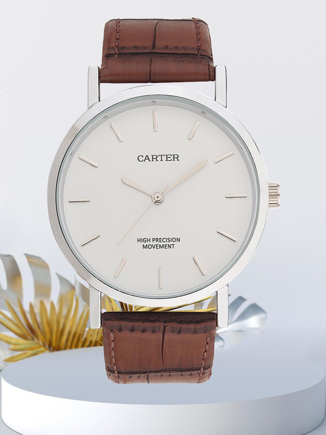 Sandy D Carter Men Dial & Leather Straps Analogue Watch Sandy D Carter-115G-BR