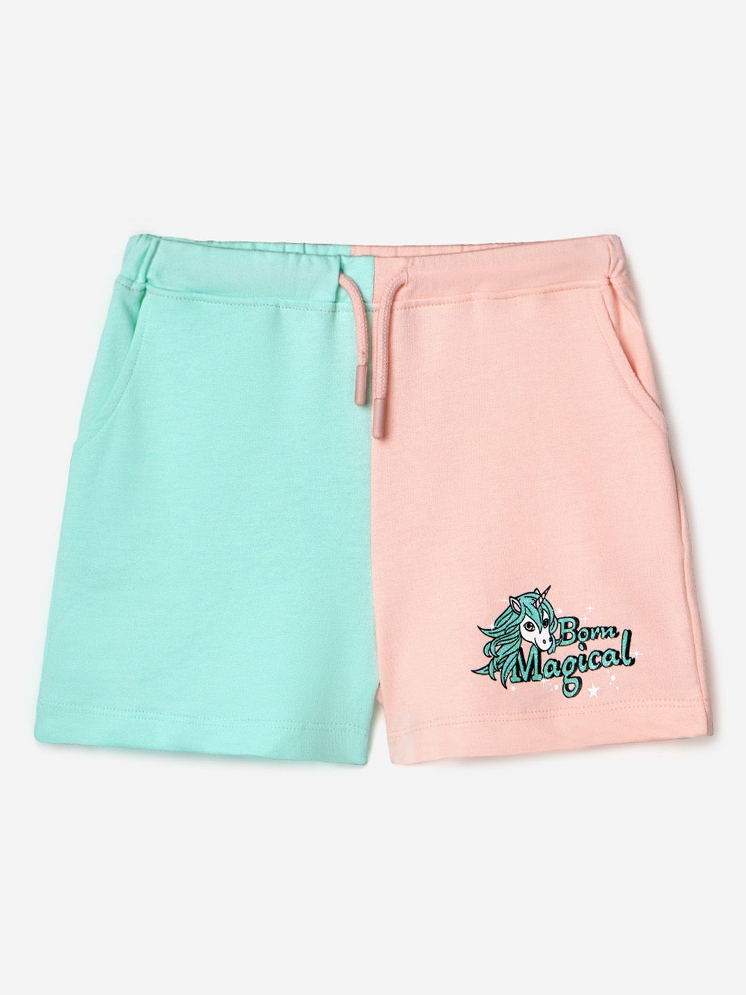 The Souled Store Girls Colourblocked Shorts-picture-30