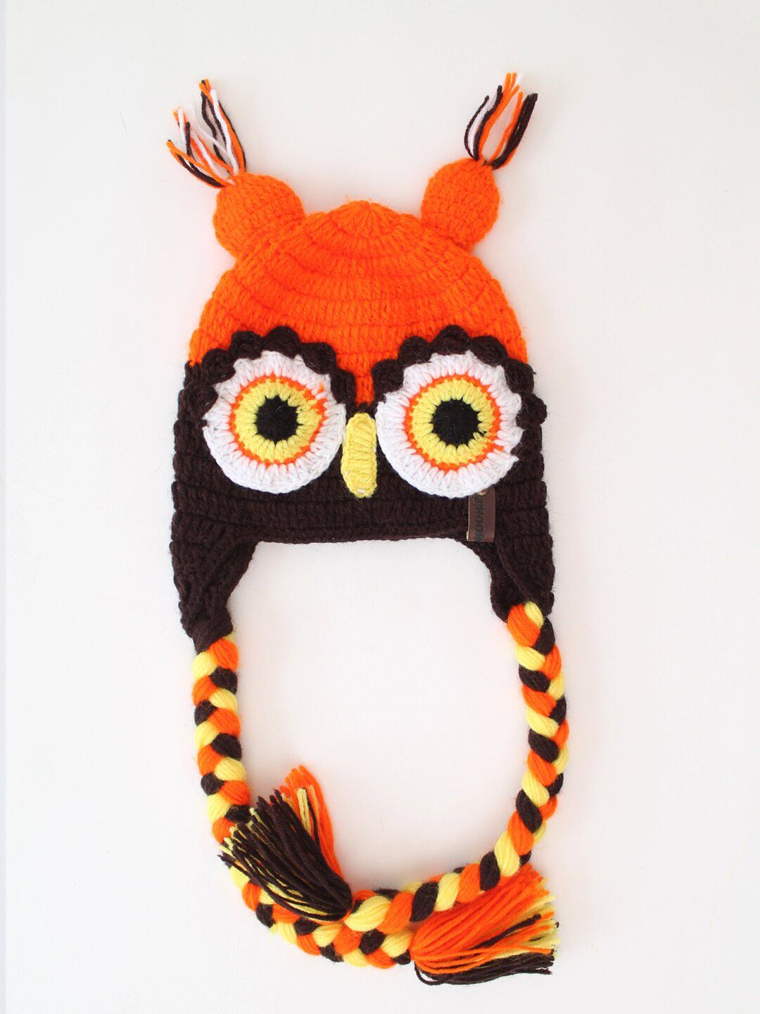 Woonie Infants Bird Self Design Acrylic Beanie-picture-17