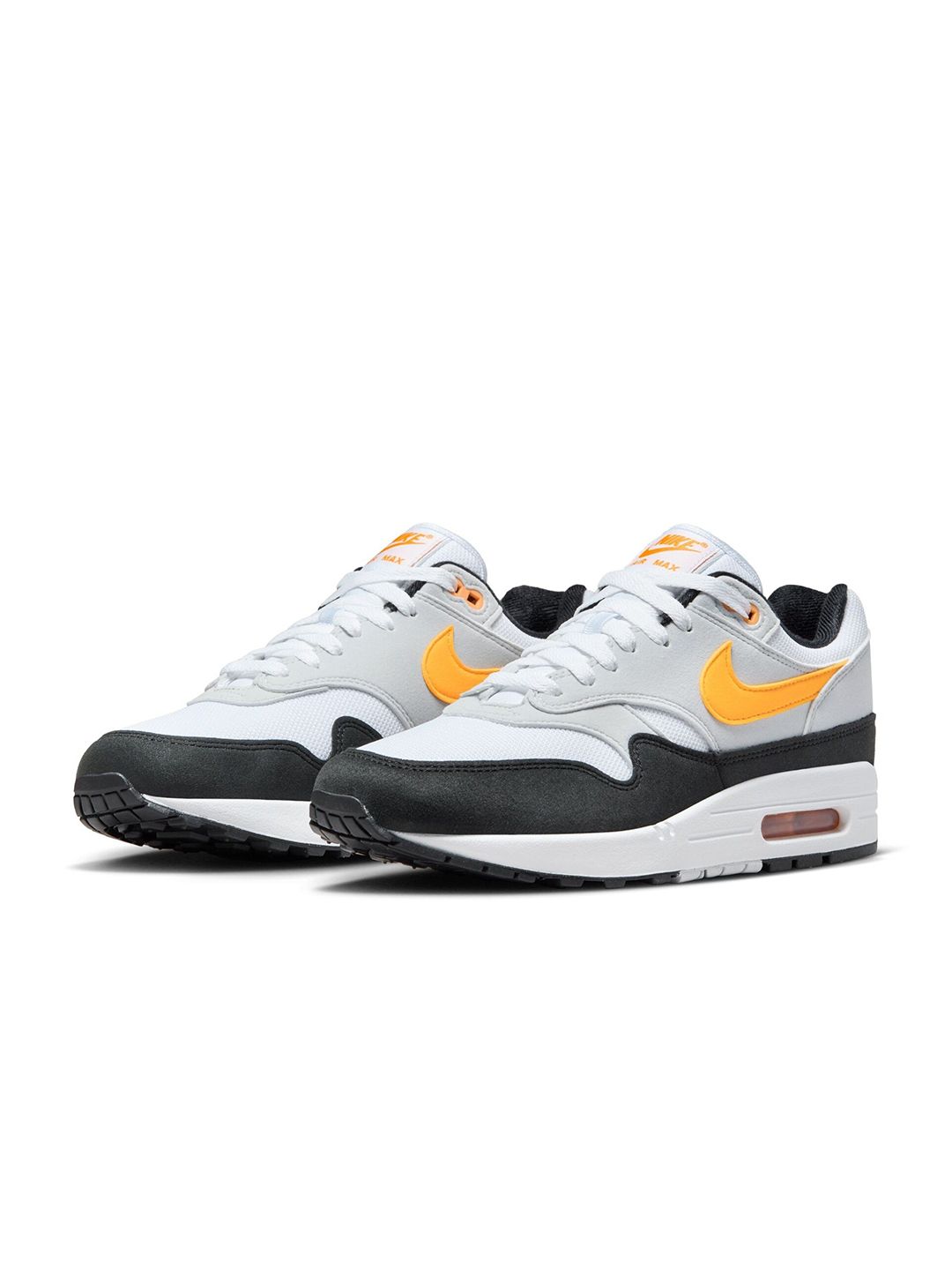 Nike air max 1 sales thunder grey total orange