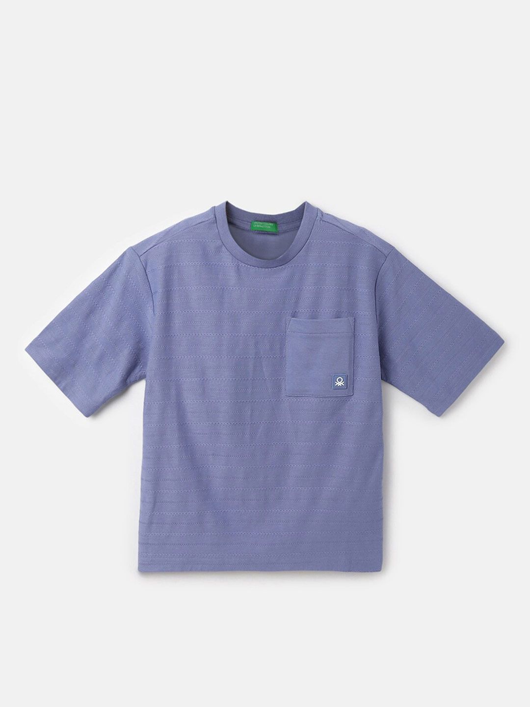 United Colors of Benetton Boys Round Neck Cotton Boxy T-shirt-picture-56