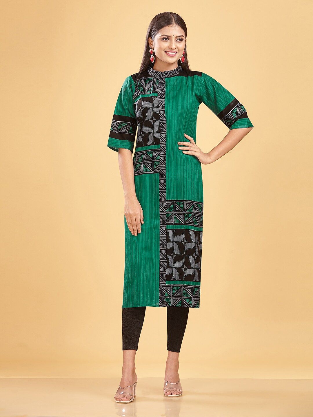 SHANVIKA Geometric Printed Pure Cotton Unstitched Dress Material-picture-3