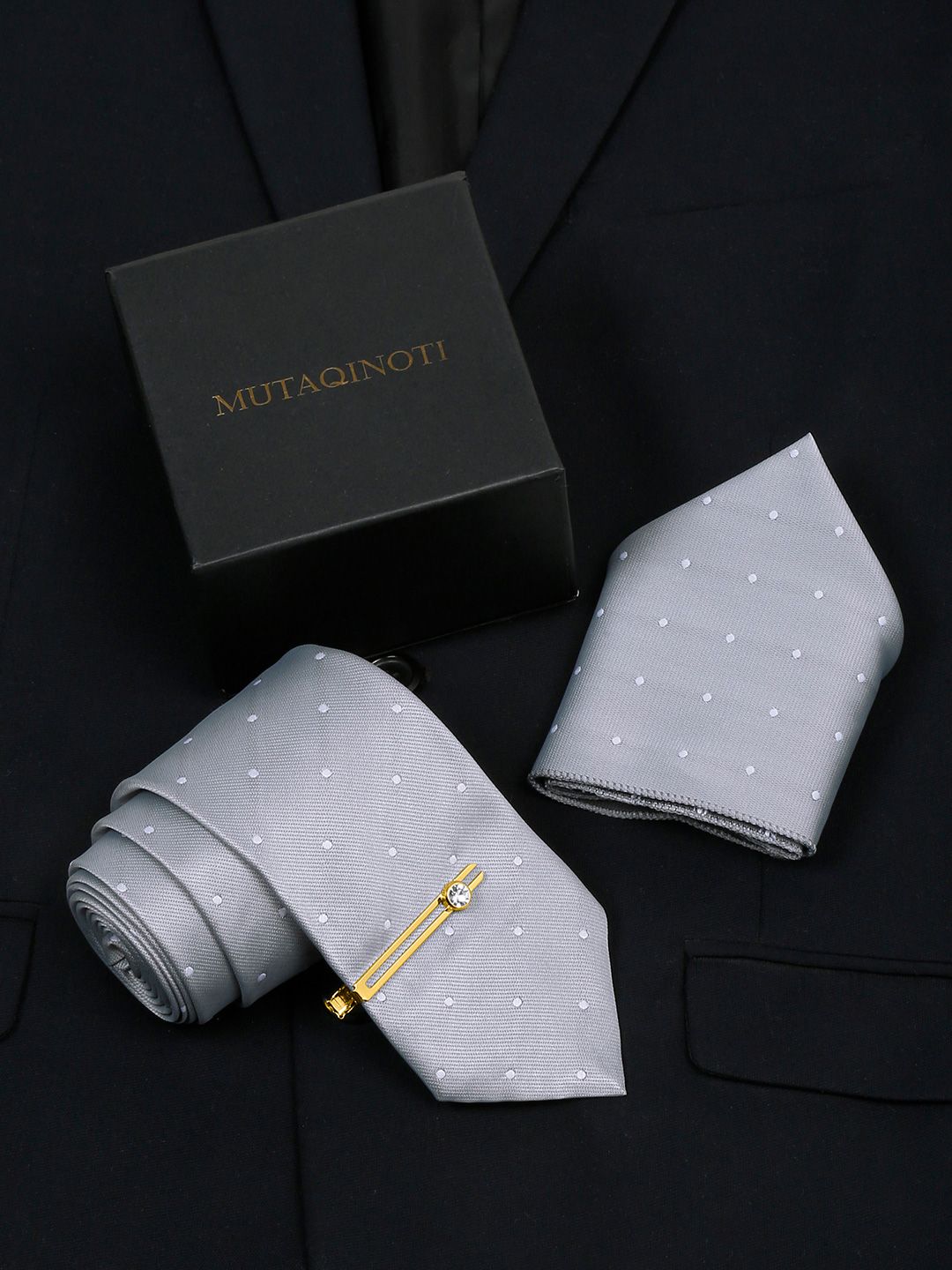 MUTAQINOTI Silk Necktie Accessory Gift Set-picture-20
