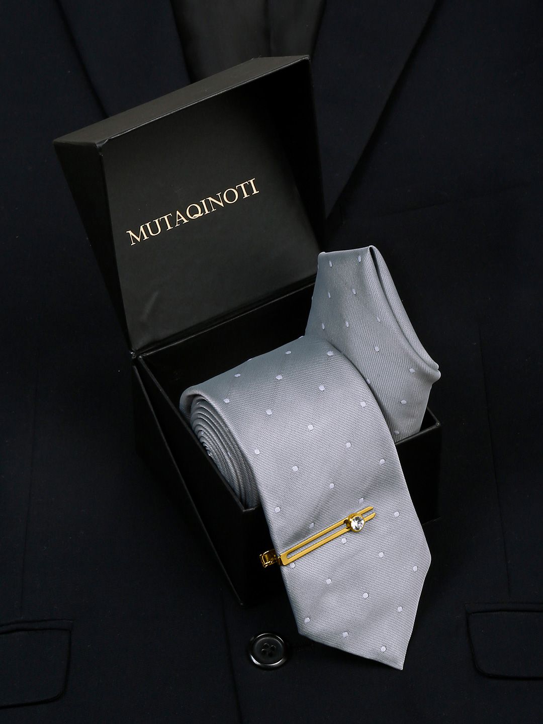 MUTAQINOTI Mens Printed Silk Necktie Accessory Gift Set-picture-54