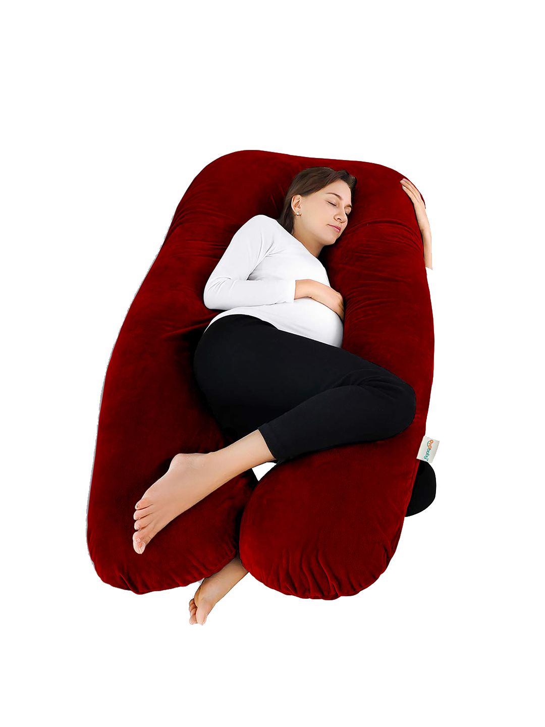 OyO Baby Maroon-Coloured U-Shaped Pillow-picture-26