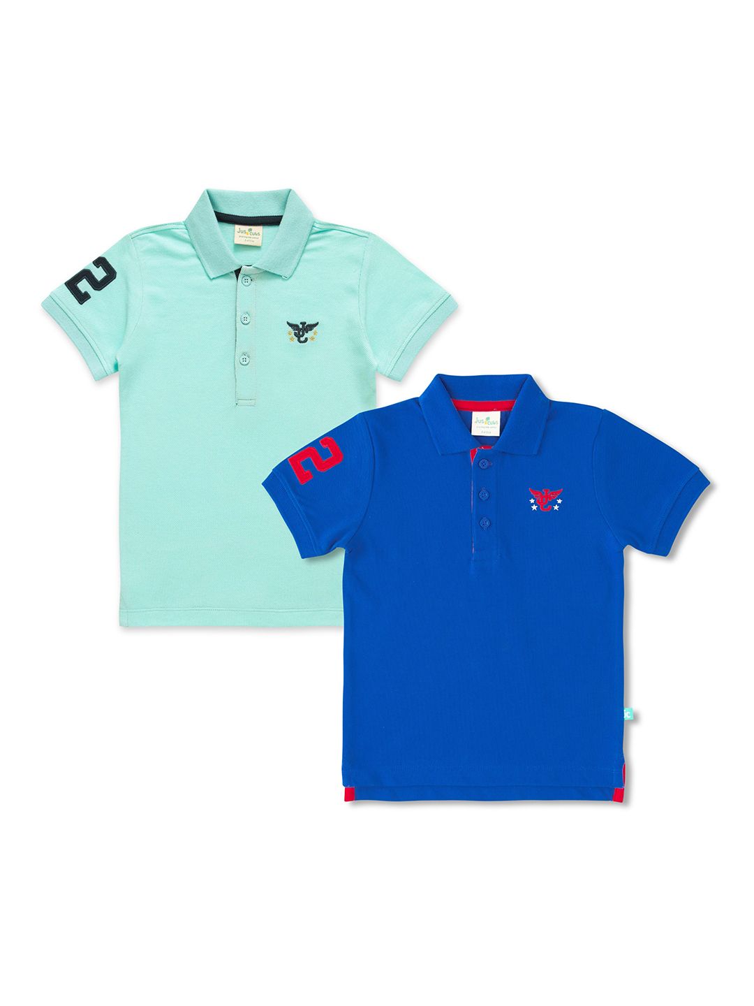 JusCubs Boys Pack Of 2 Polo Collar Cotton T-shirt-picture-58