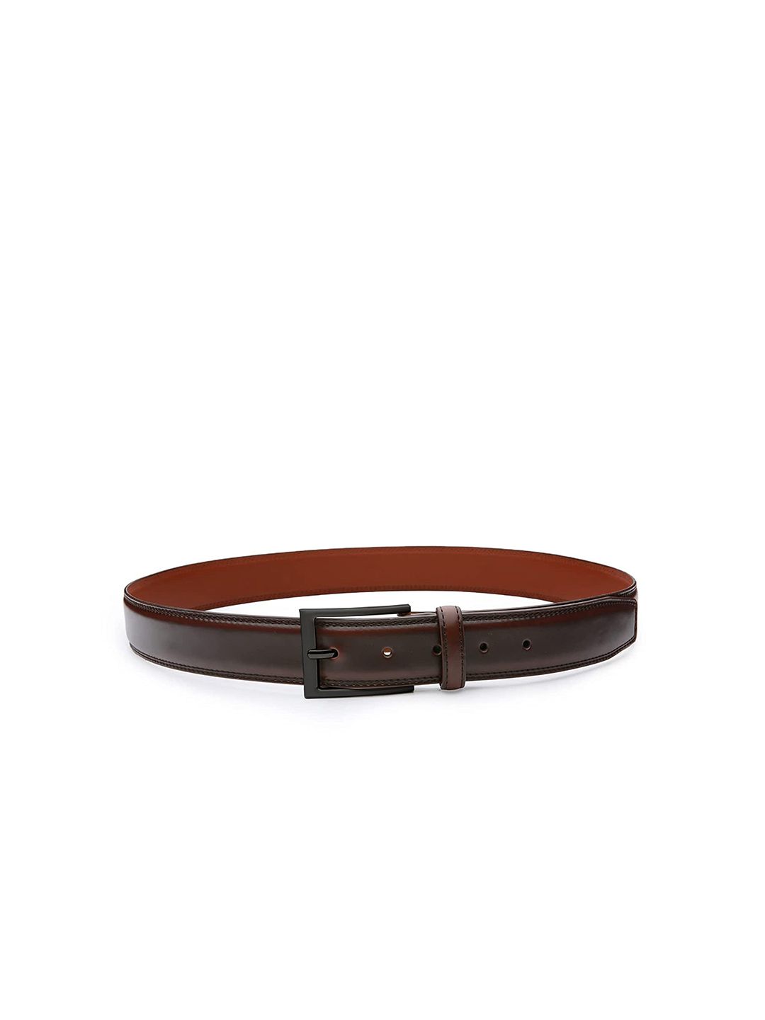 The Roadster Lifestyle Co. Men Brown Vegan Leather Belt-picture-45
