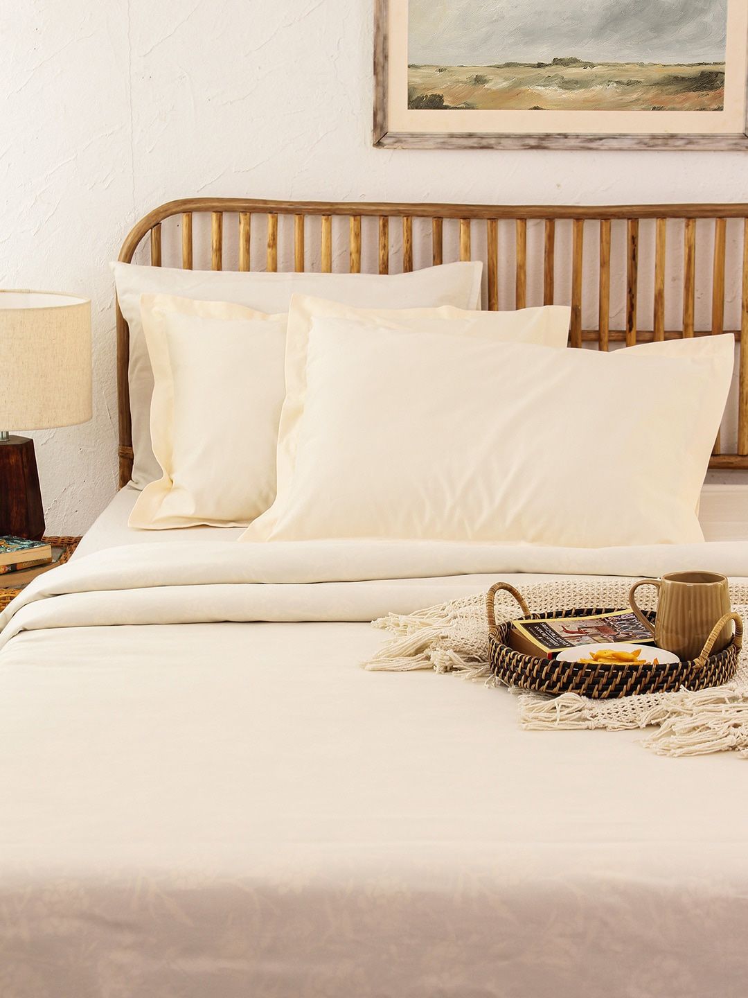 House This Off White 600 TC Pure Cotton Double Duvet Cover-picture-28