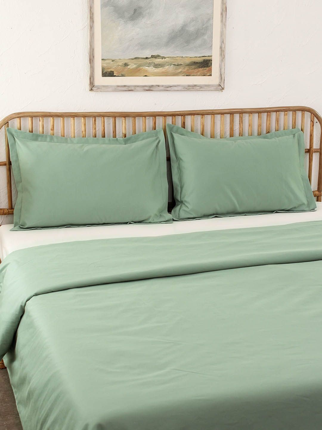 House This Green 600 TC Pure Cotton Double Duvet Cover-picture-29