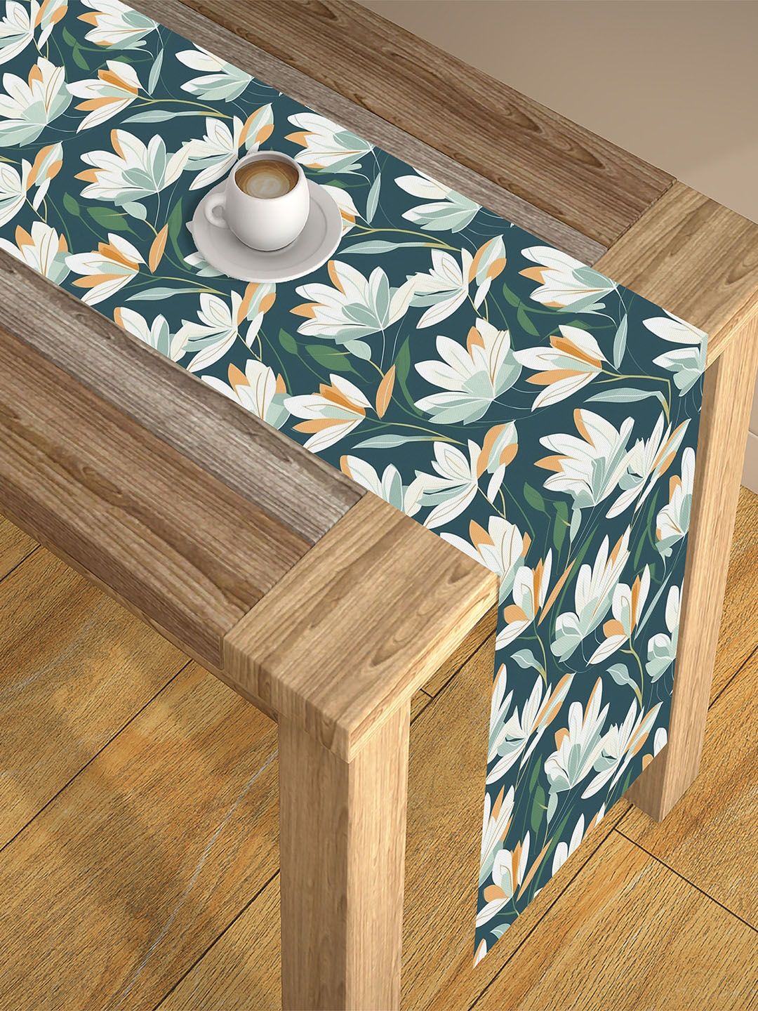 AEROHAVEN Blue & White Digital Printed 4-Seater Table Runner-picture-48