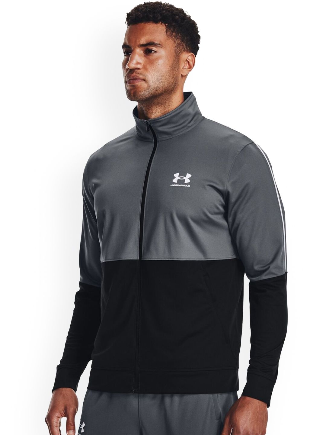 Under Armour Meridian Grey Muscle Fit Training Jacket