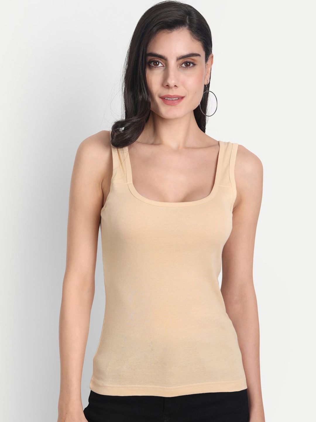 Aimly Square Neck Sleeveless Cotton Camisoles