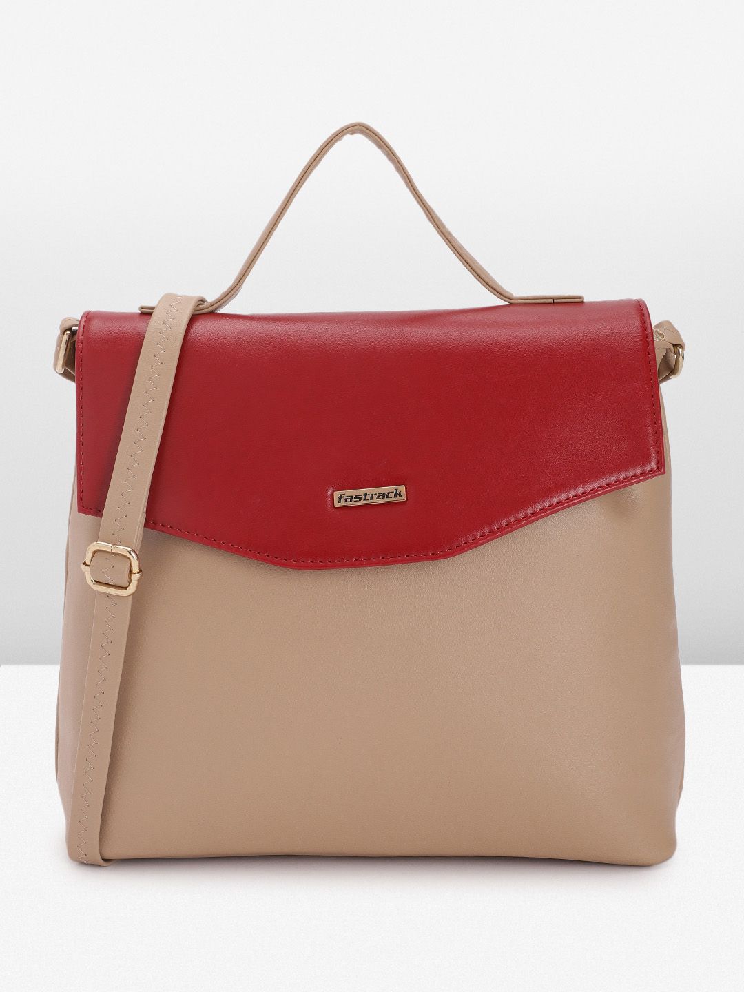 Fastrack Colourblocked Structured Satchel