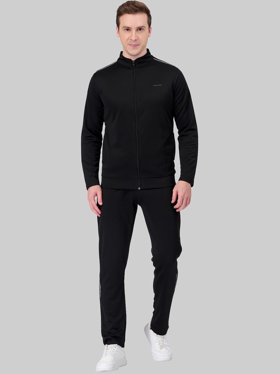 Pepe Jeans Men Mock Collar Athleisure Tracksuits
