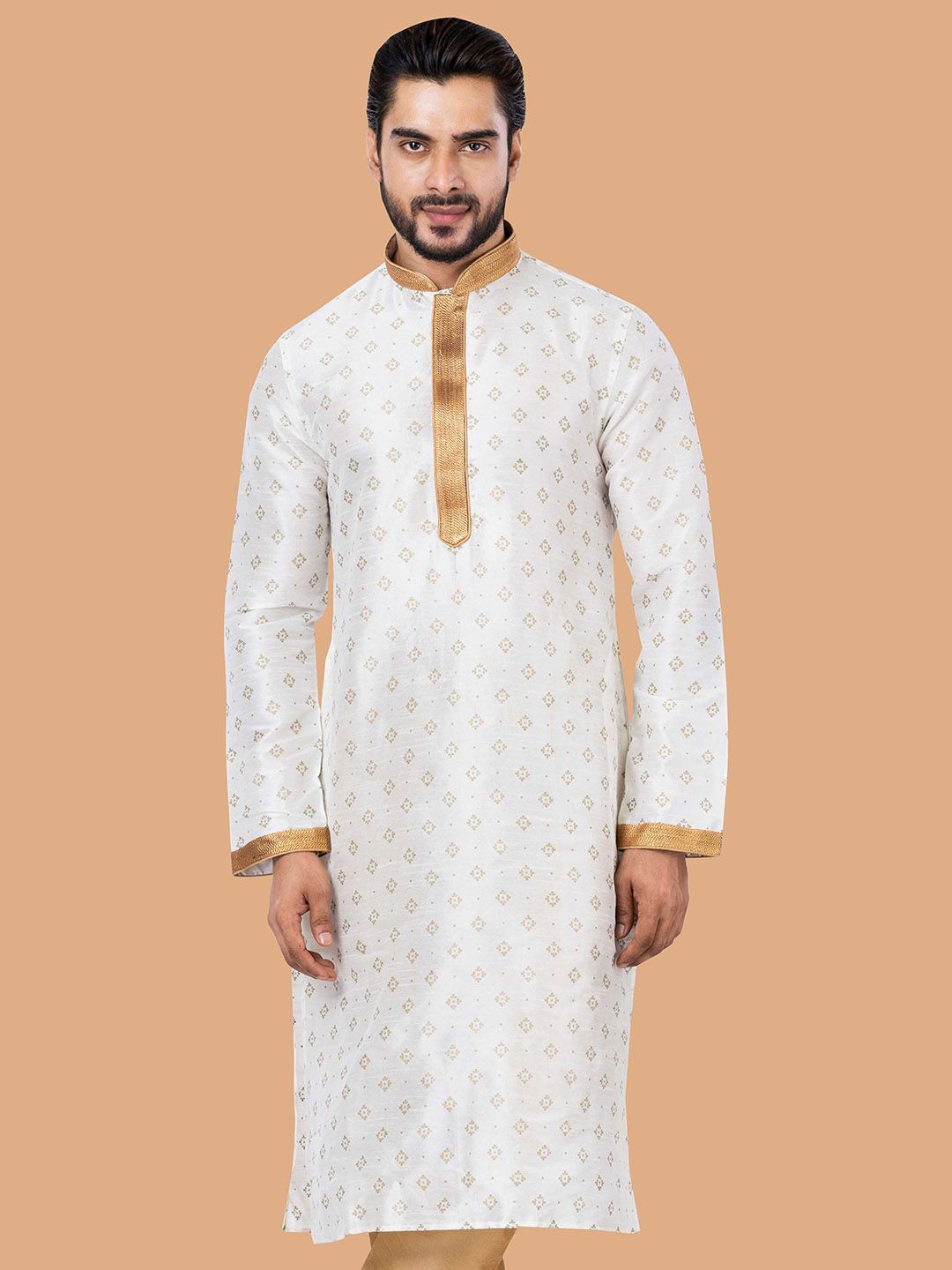 ROOTED LIBAAS Ethnic Motifs Printed Mandarin Collar Regular Kurta-picture-31