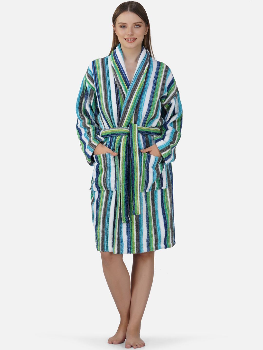 RANGOLI Pure Cotton Bath Robe-image-43