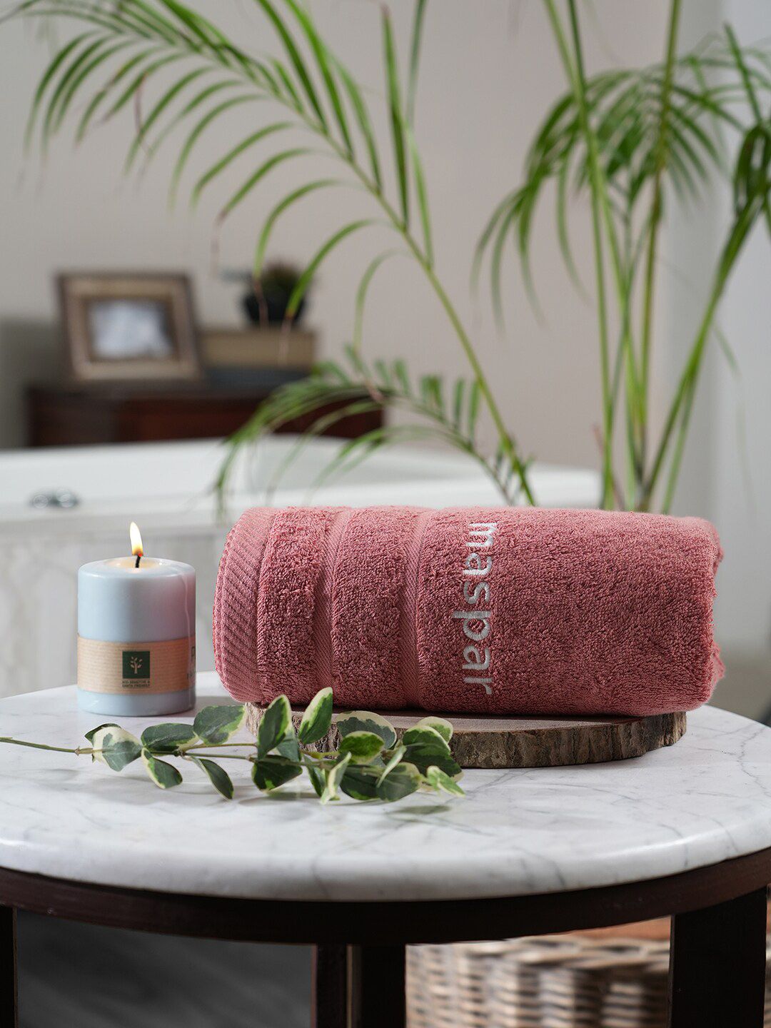 MASPAR Maspar Amor Red 650 GSM Bamboo Ultrasoft Bath Towel-image-14