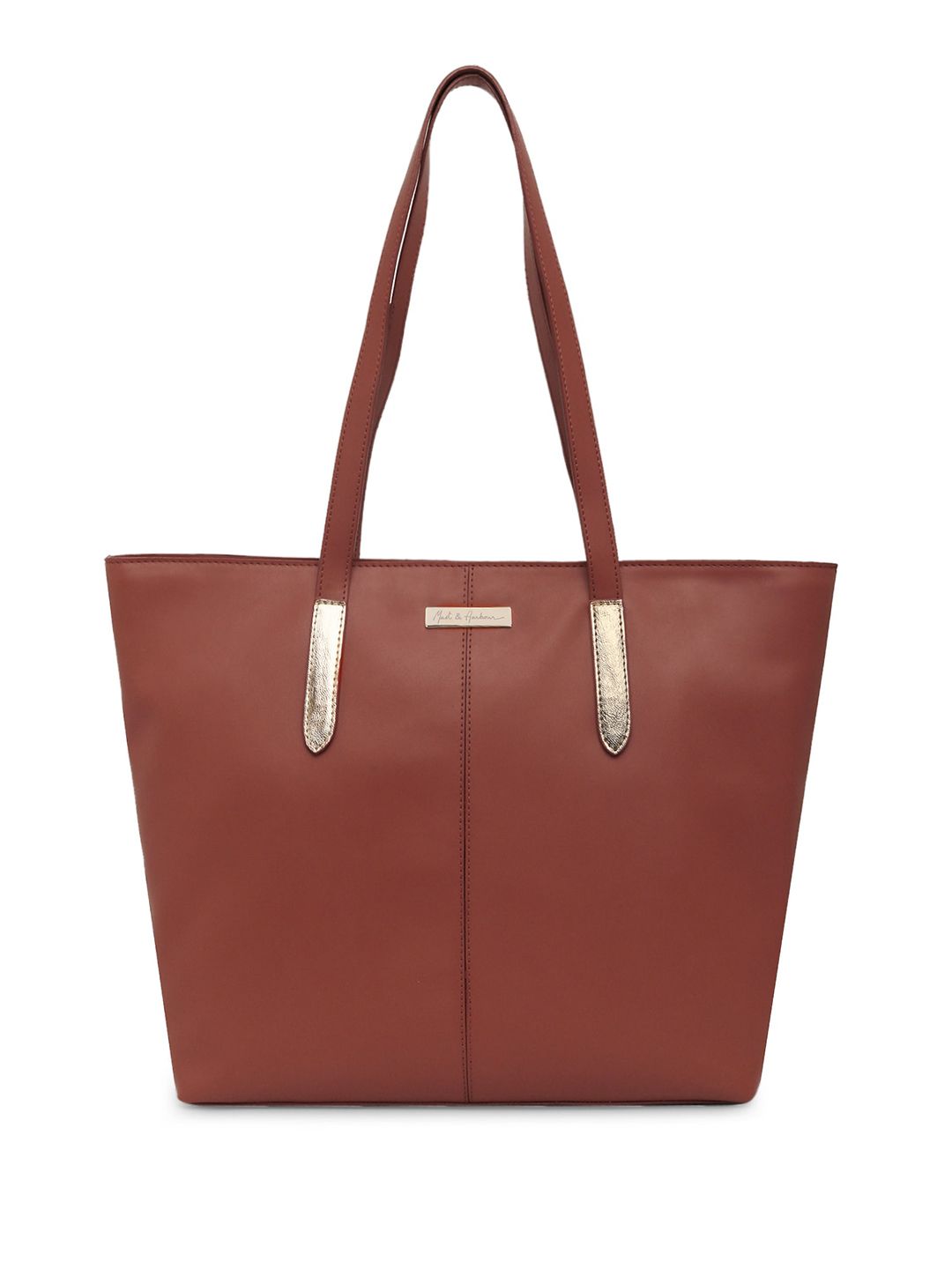 Mast & Harbour Red Structured Tote Bag-picture-36