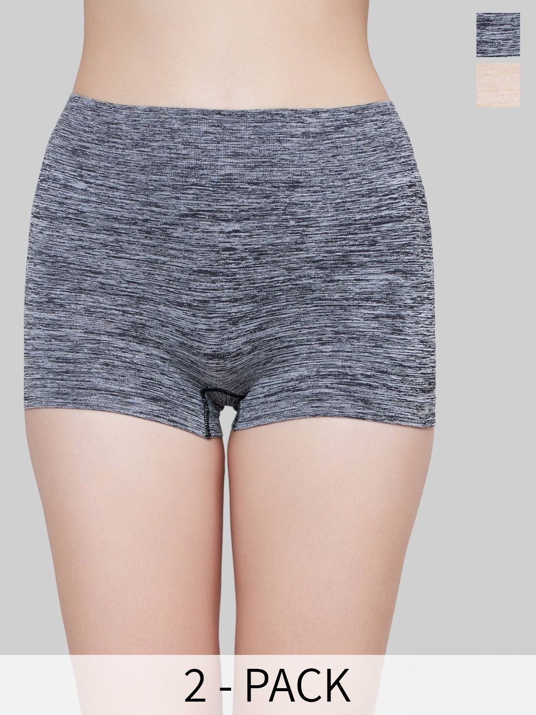 PLUMBURY Pack Of 2 Seamless Quick Dry Mid-Raise Boy Short Briefs PLB/S40110BL/BGS-picture-29