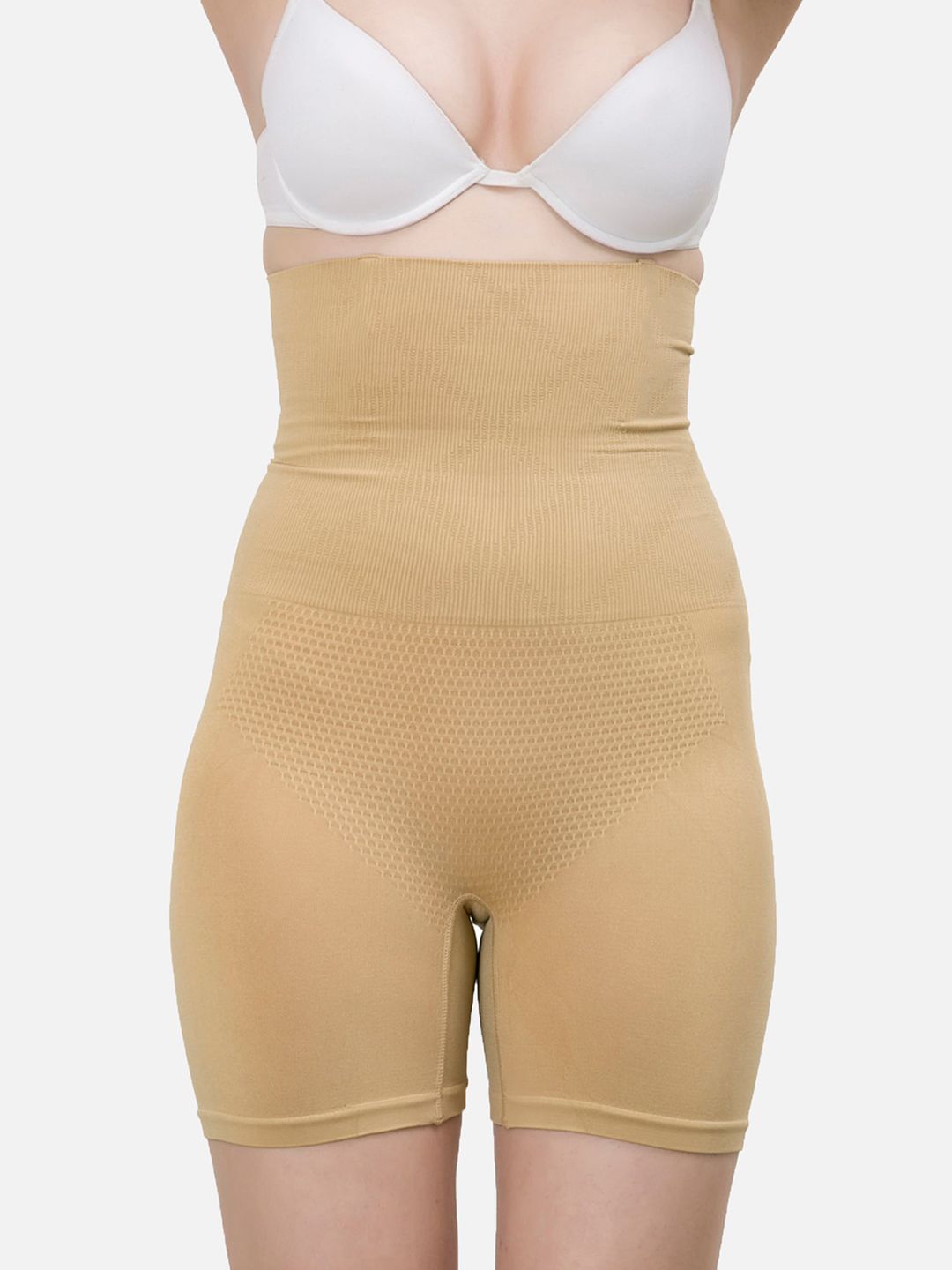 Buy Clovia Beige High Compression Body Suit Shaper SW0002P02S - Shapewear  for Women 1609268