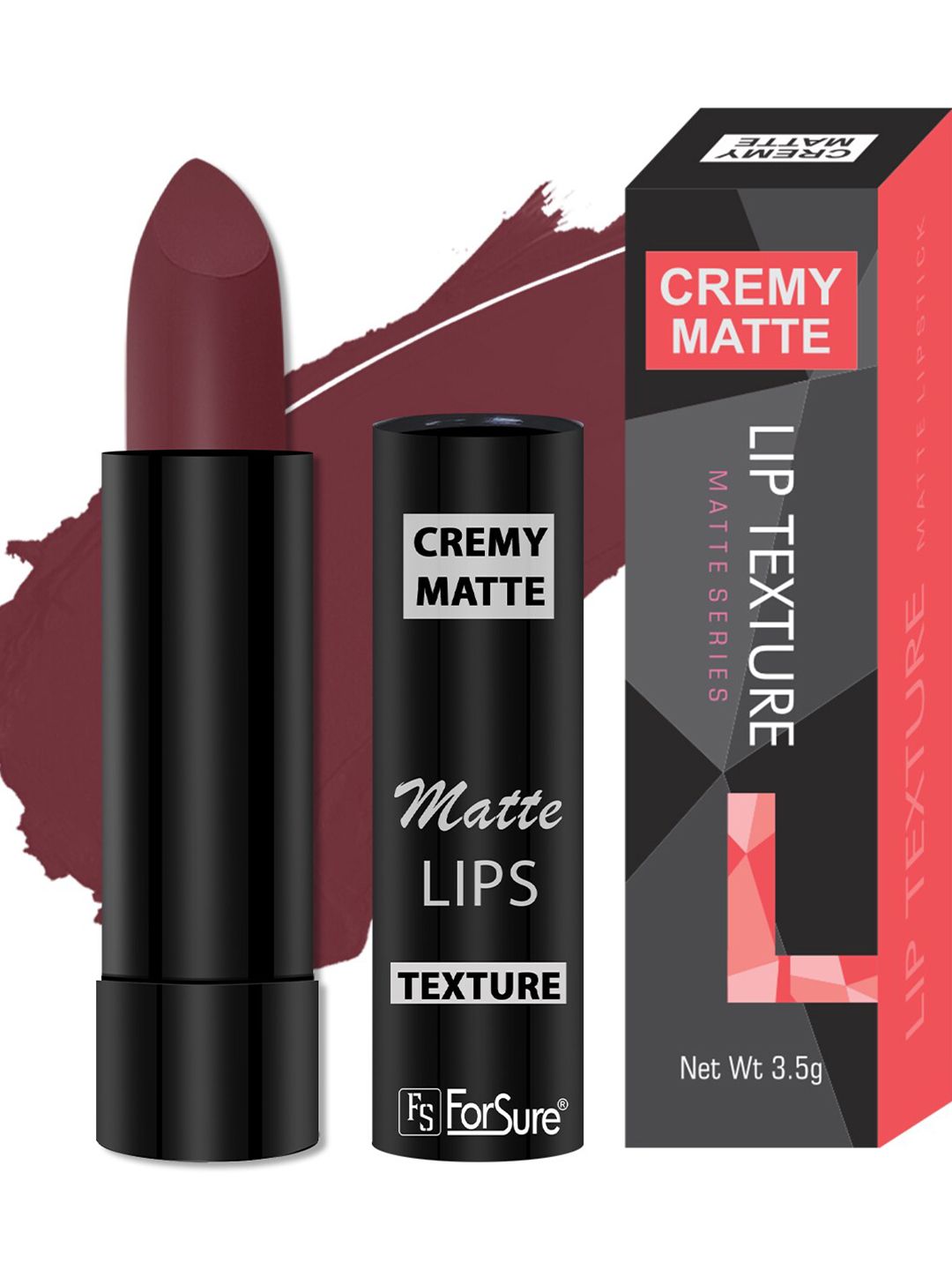 ForSure Cremy Matte Texture Long Lasting Bullet Lipstick - 3.5g - Red 110-image-49