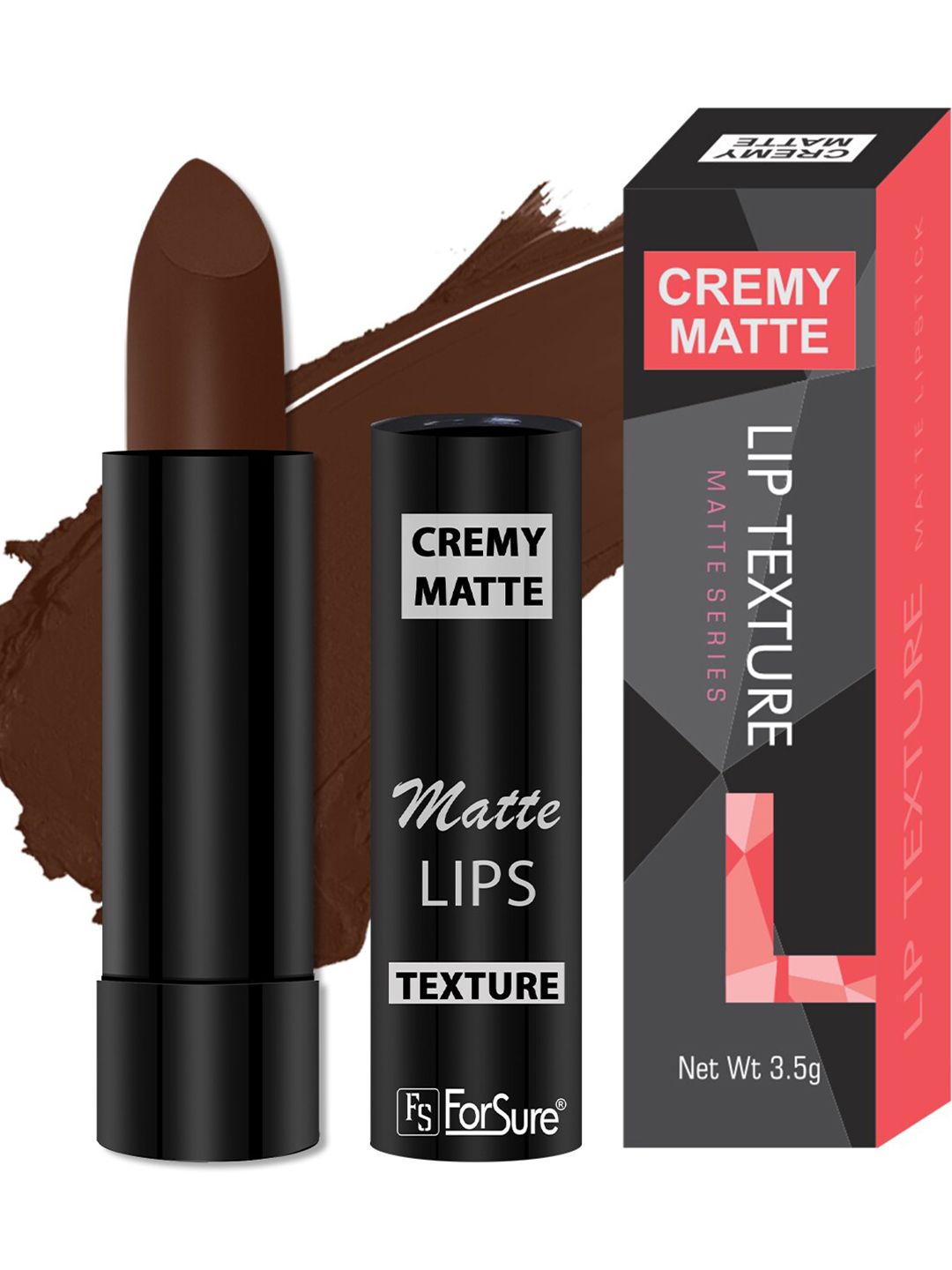 ForSure Cremy Matte Long Lasting Lipstick - 3.5g - Brown 67-image-3