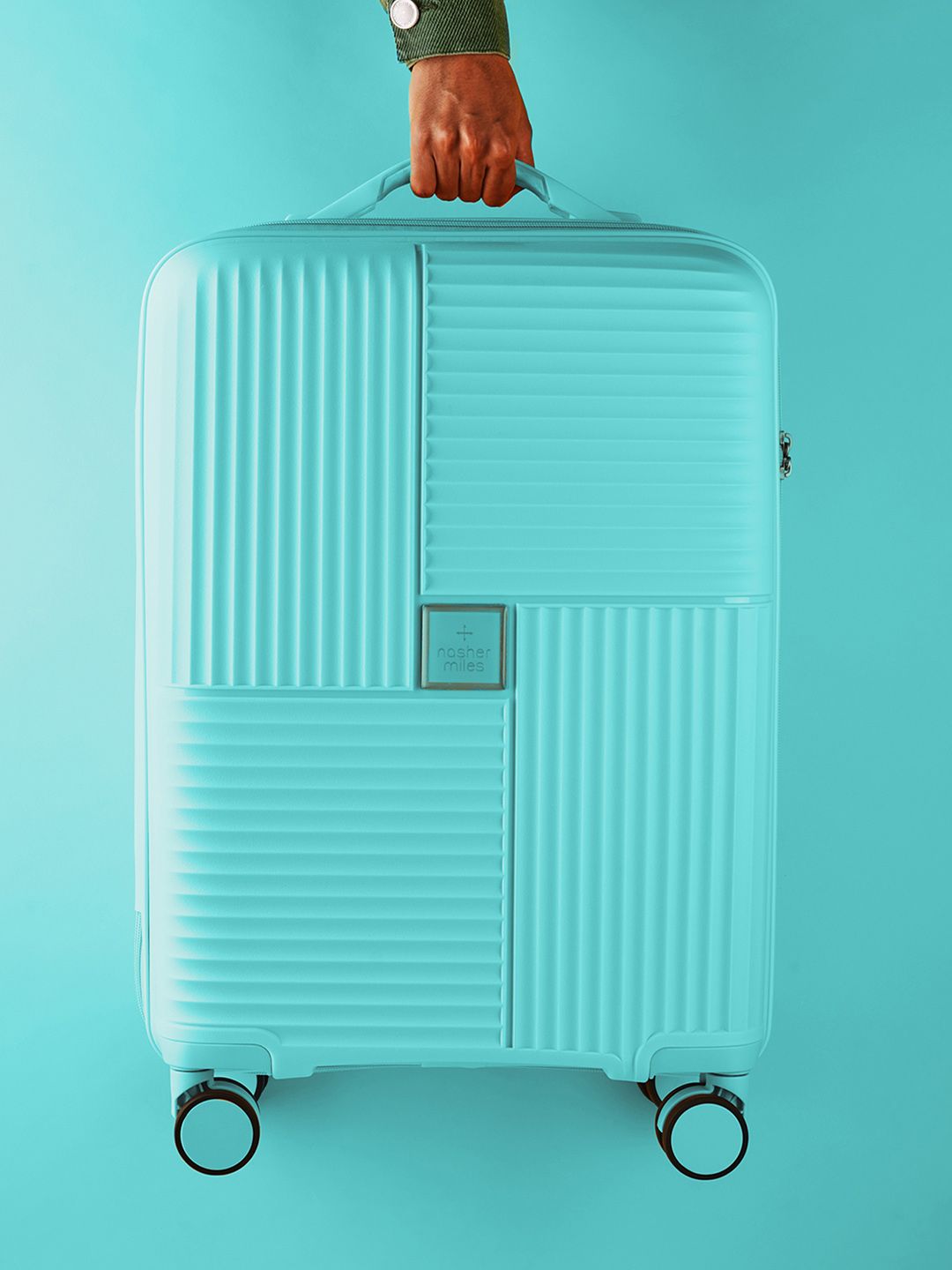 Nasher Miles Singapore Textured Light Weight Hard-Sided Cabin Trolley Suitcase-image-30