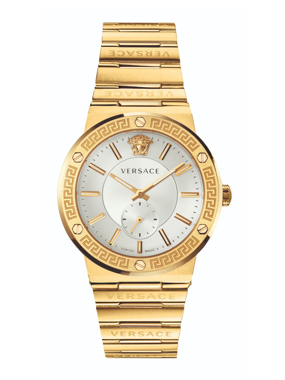 Versace Men Dial & Stainless Steel Bracelet Style Straps Analogue Watch VEVI00520-image-28