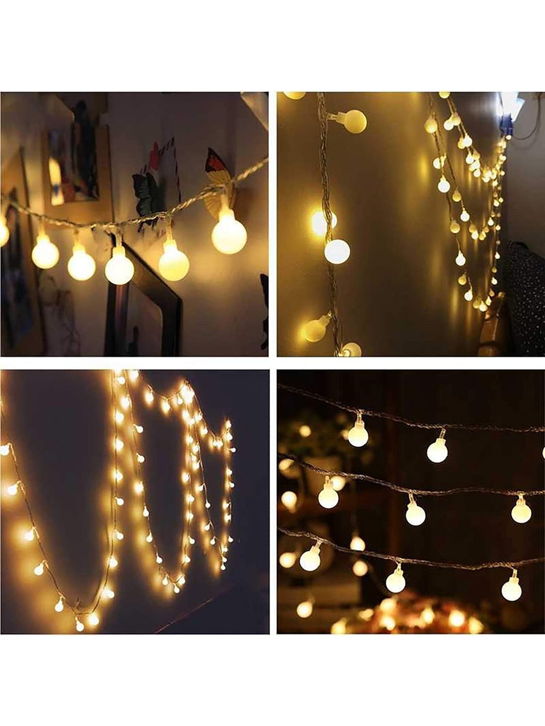 Ascension White 14 Pieces Ball Shaped String Fairy Lights-image-4