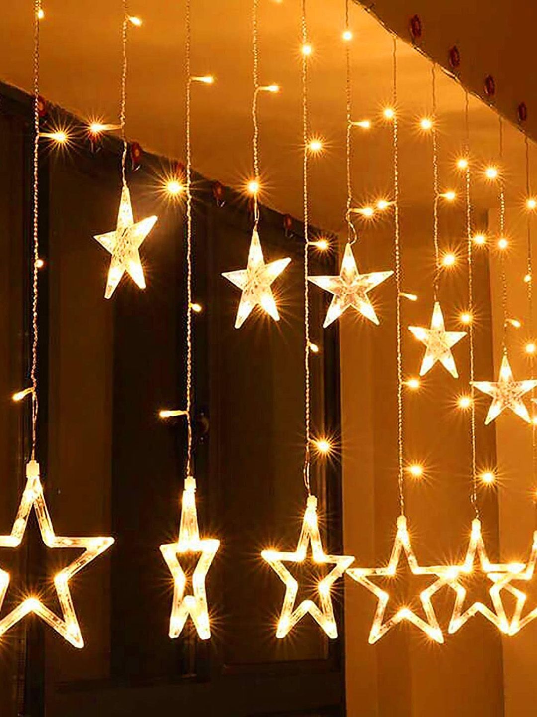 Ascension Warm White LED Star Shaped String Lights-image-19