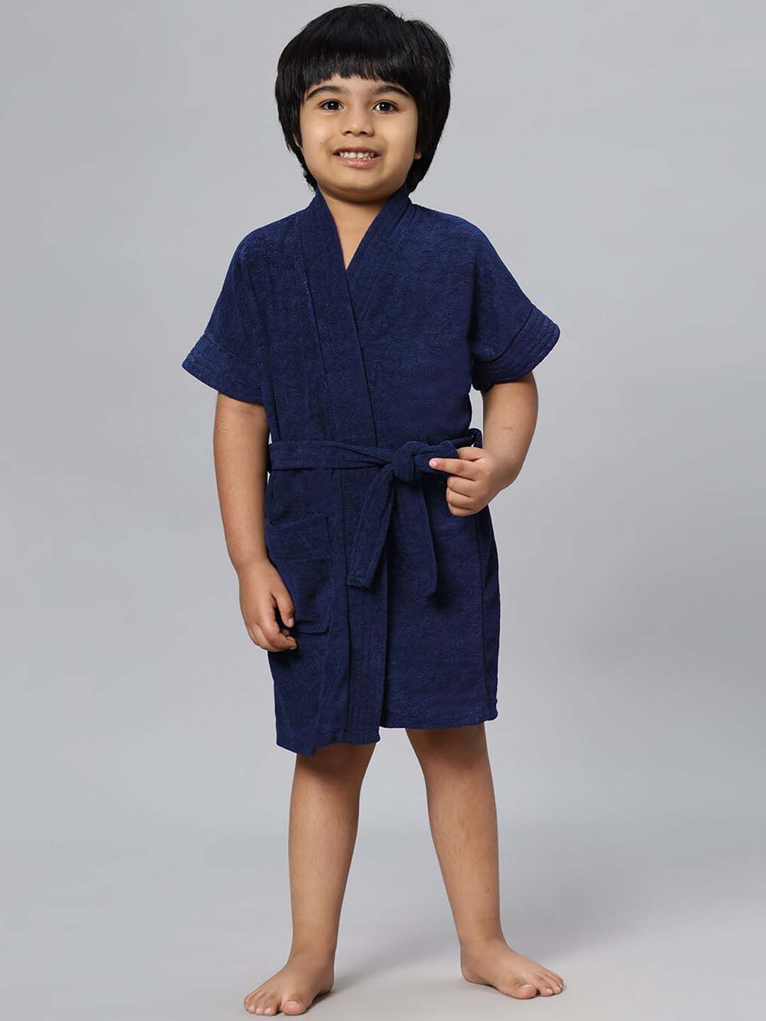 HotGown Boys Short Sleeved Belted Bath Robe-image-8
