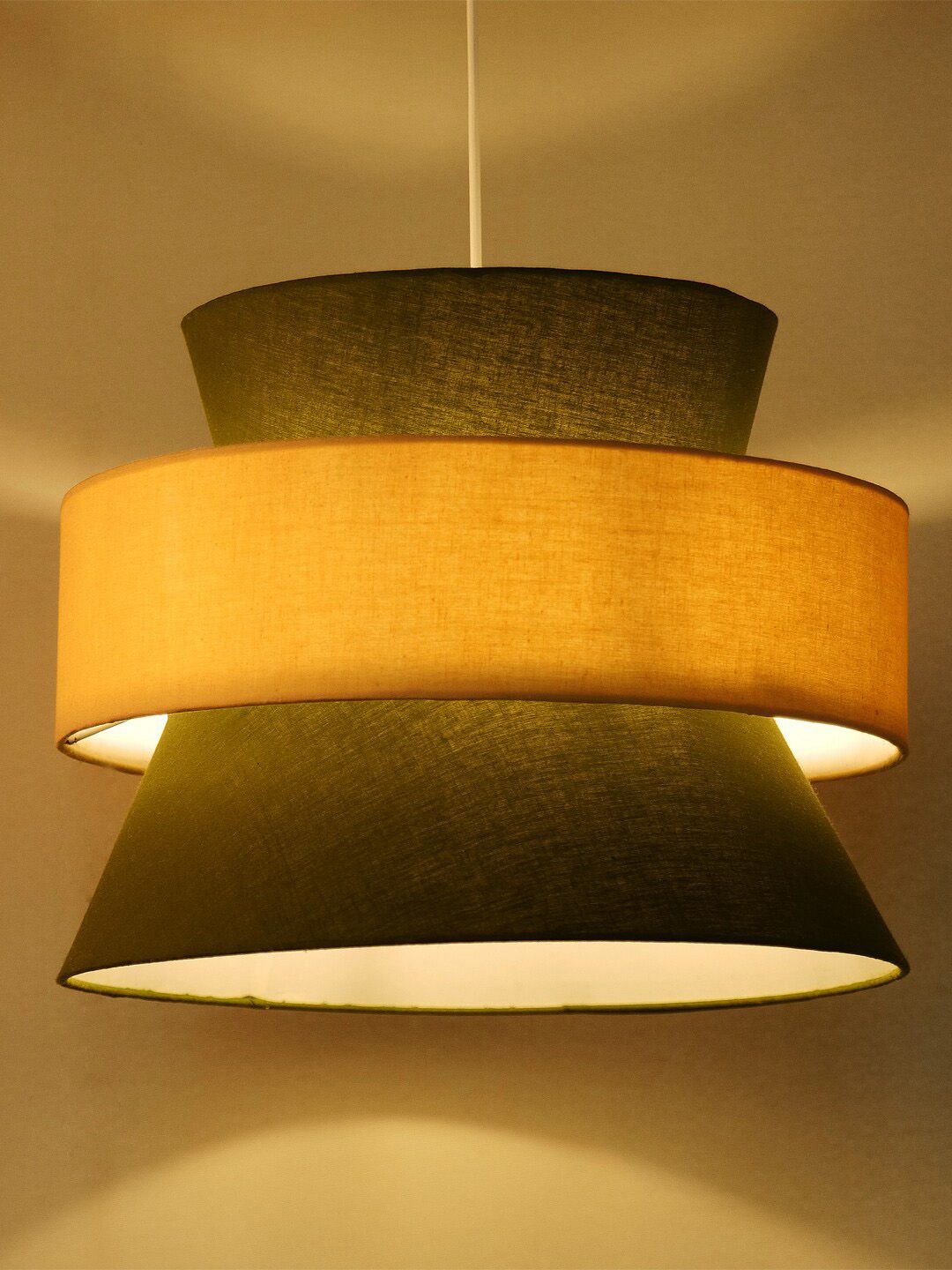 Decazone Green & Beige Hanging Pendant Ceiling Lamp-image-24