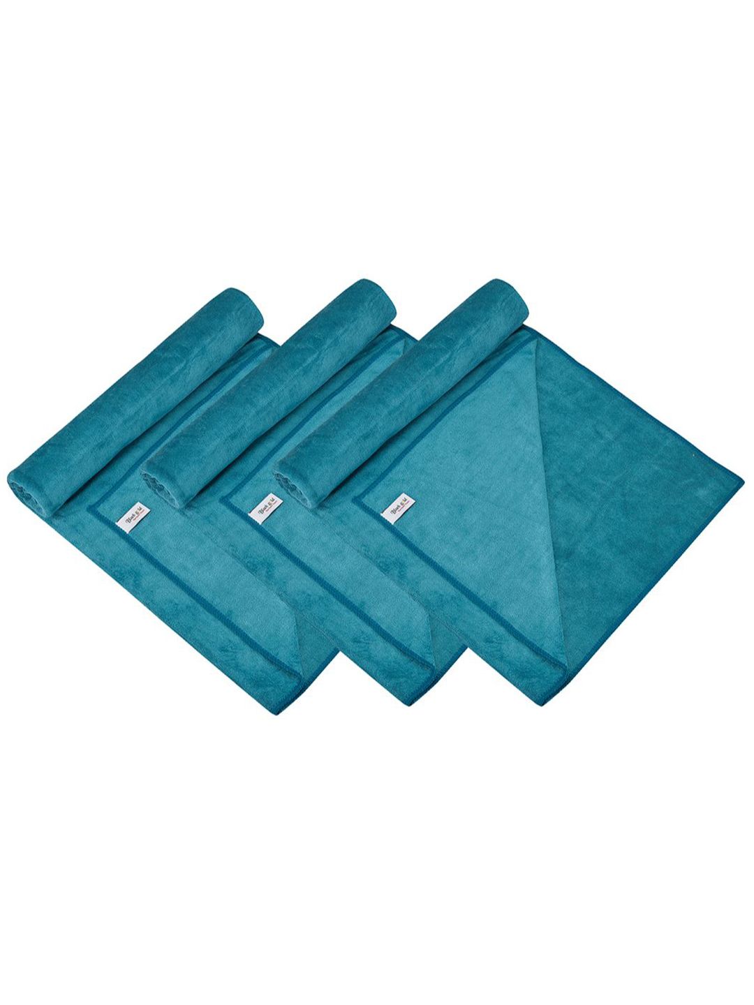 Black gold Pack of 4 Teal 400 GSM Bath Towels-picture-46