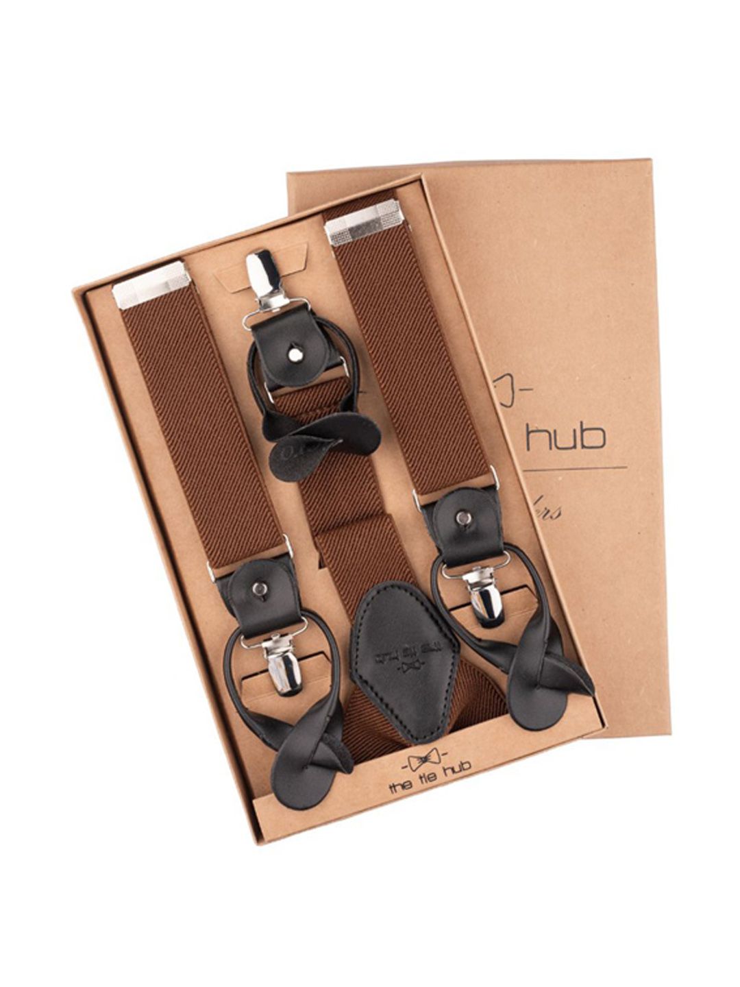 The Tie Hub Men Textured Y Back Suspenders-picture-17