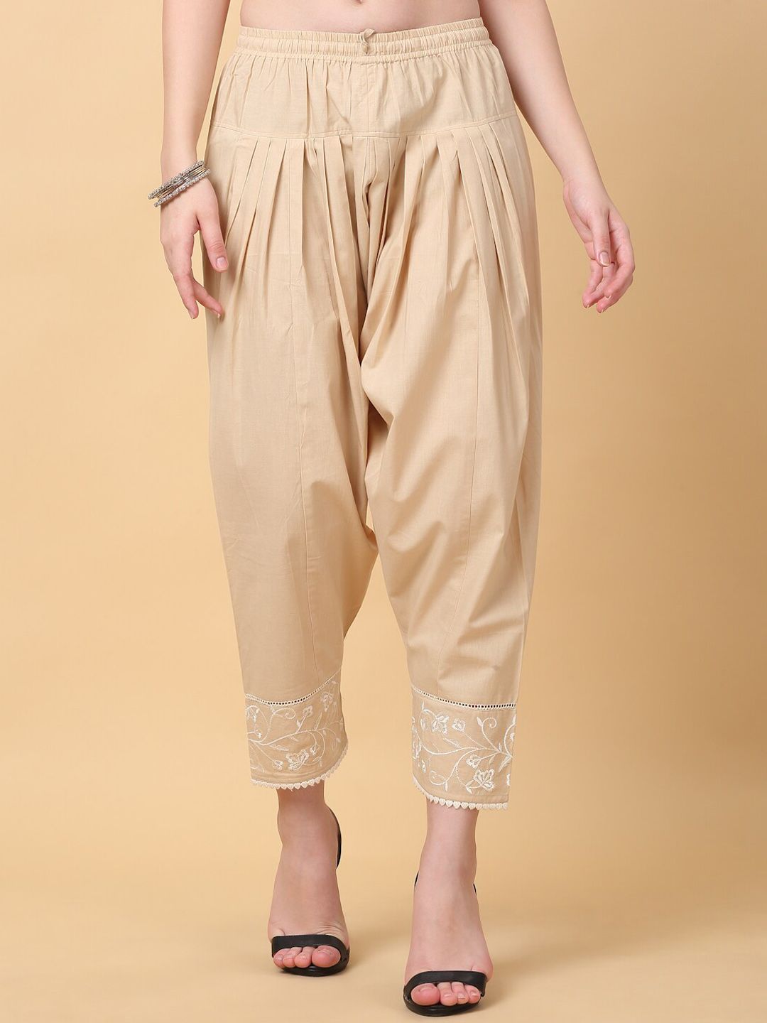 Laado - Pamper Yourself Women Mid Rise Loose Fit Pure Cotton Salwar-picture-46